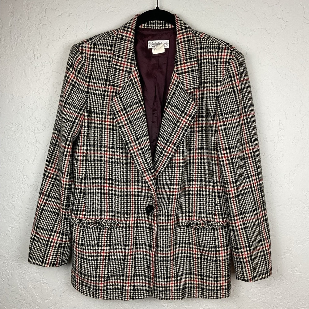Women’s Private Concepts 90s Plaid Blazer Size 8